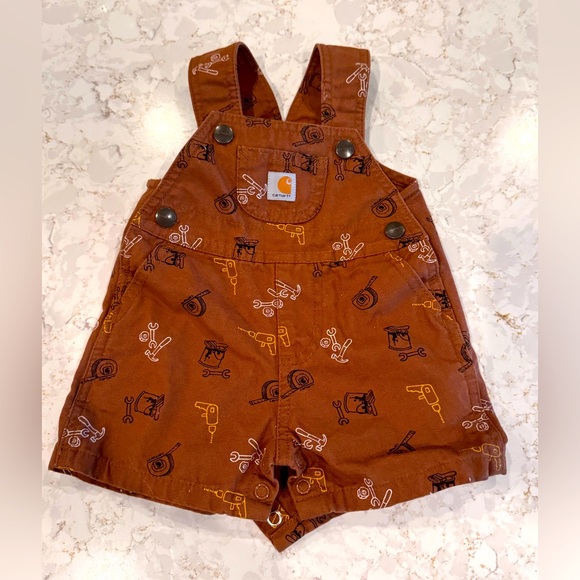 Carhartt Other - Carhartt Brown Kids Overalls - 6Mos - never worn Excellent condition